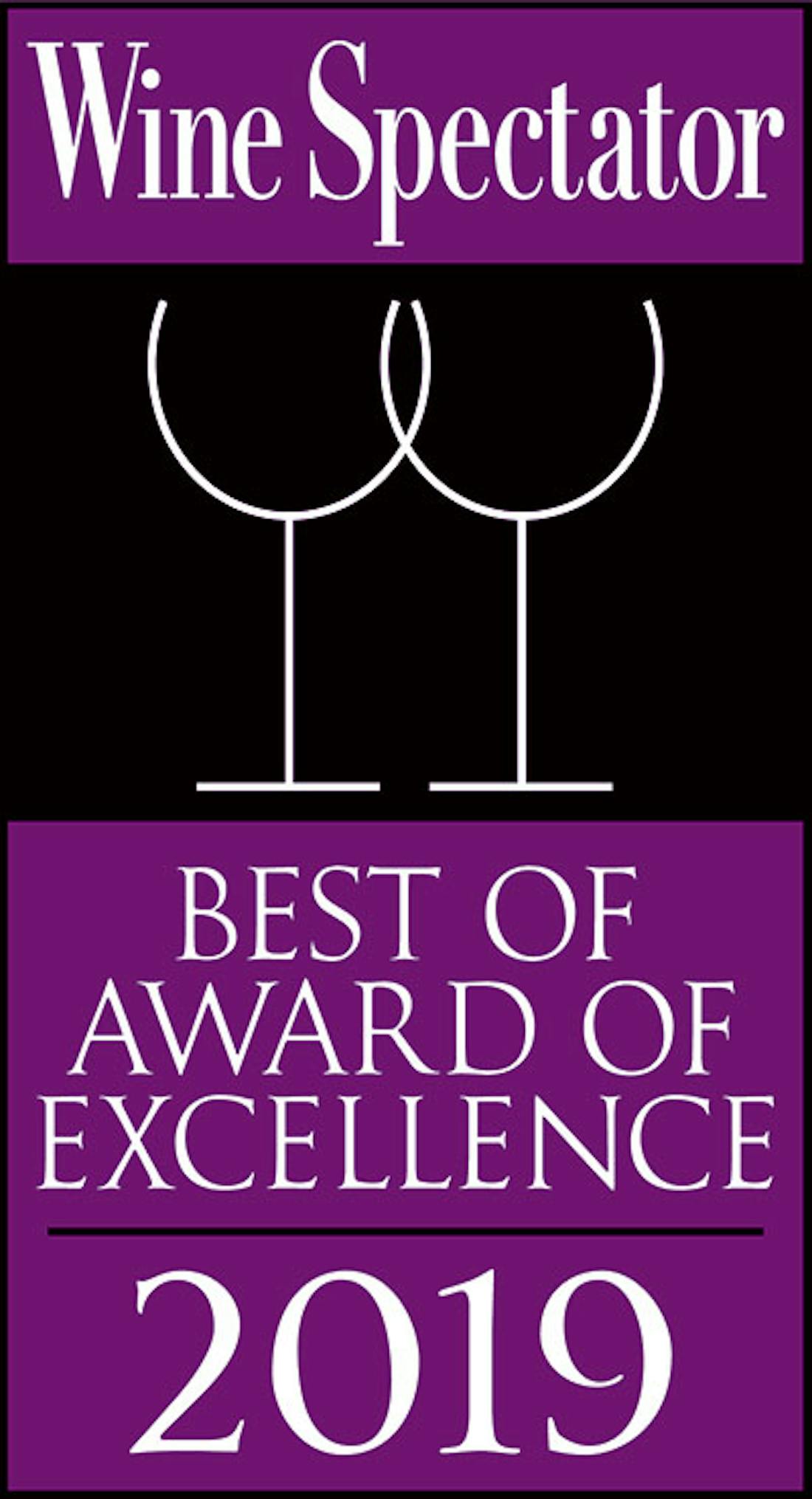 We’ve Won the Exclusive Wine Spectator Best of Award of Excellence